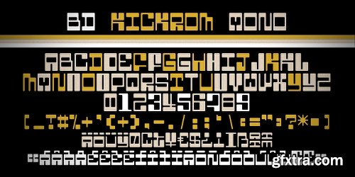 BD Kickrom Mono Font