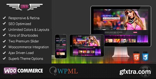 ThemeForest - UNIK v3.2 - Universal Music Responsive WordPress Theme - 7514031