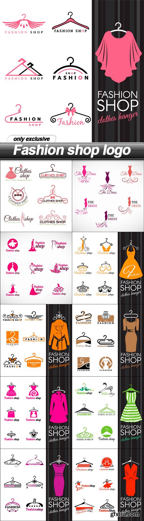 Fashion shop logo - 11 EPS