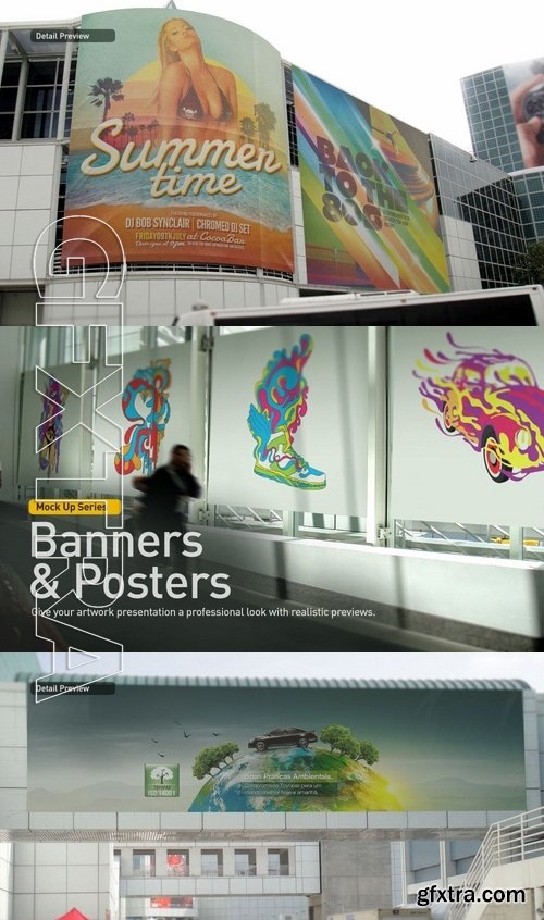 Banner Poster Print Mock-Up