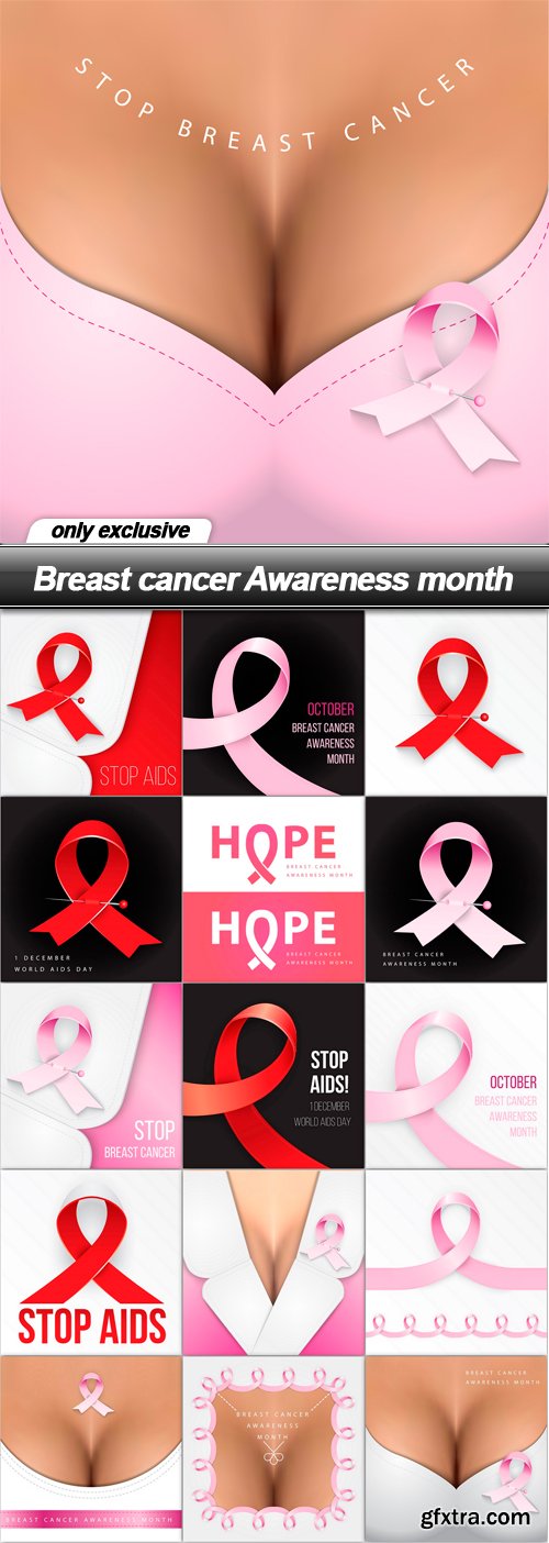 Breast cancer Awareness month - 16 EPS