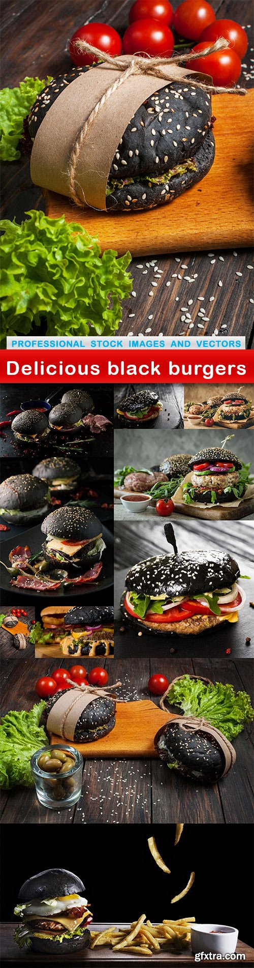 Delicious black burgers - 11 UHQ JPEG