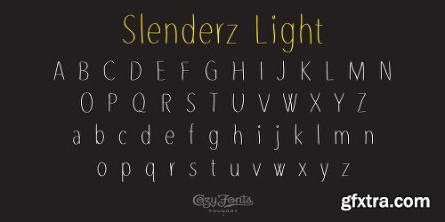 Slenderz Font Family - 3 Fonts