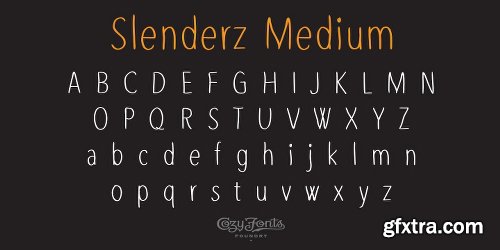 Slenderz Font Family - 3 Fonts