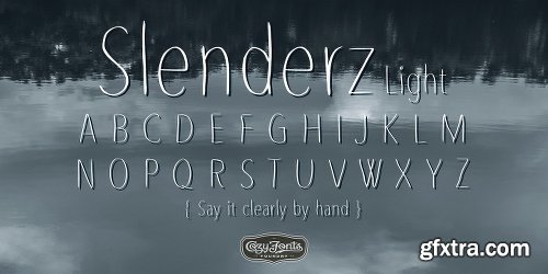 Slenderz Font Family - 3 Fonts