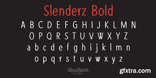 Slenderz Font Family - 3 Fonts