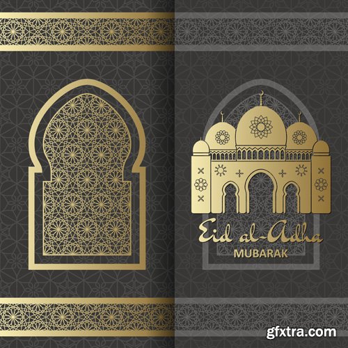 Ramadan Kareem greeting banner background template for islamic festival design