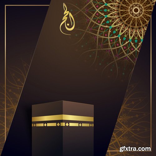 Ramadan Kareem greeting banner background template for islamic festival design