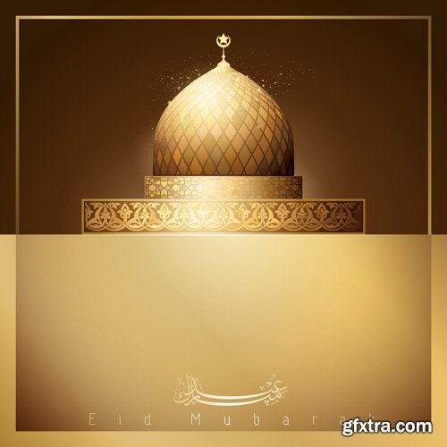 Ramadan Kareem greeting banner background template for islamic festival design