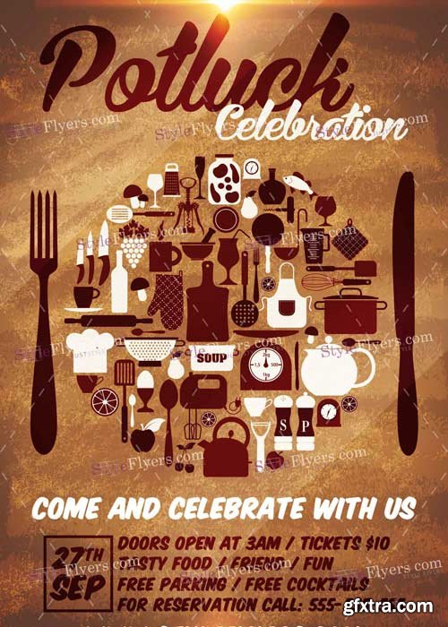 Potluck V1 PSD Flyer Template