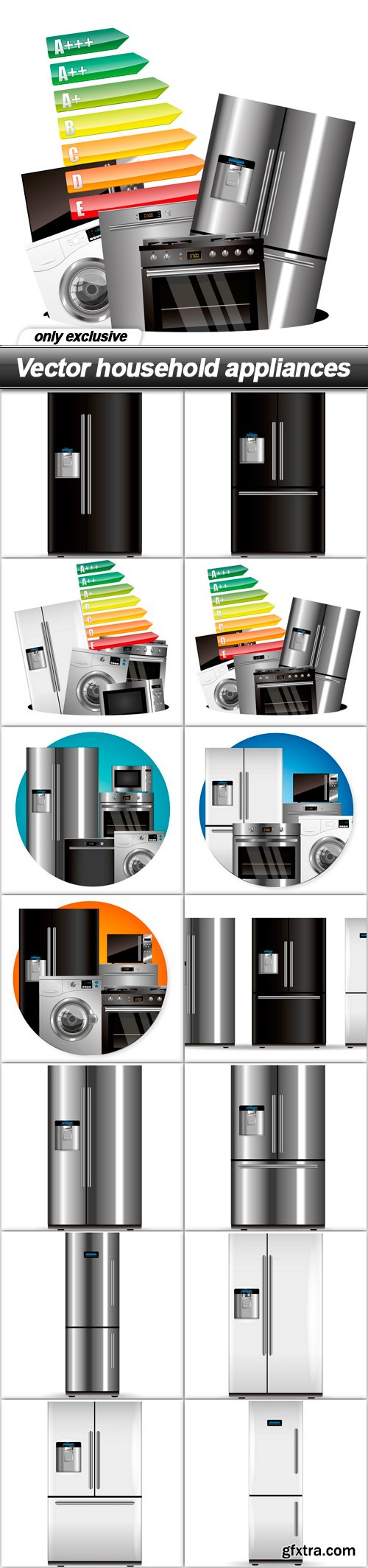 Vector household appliances - 14 EPS