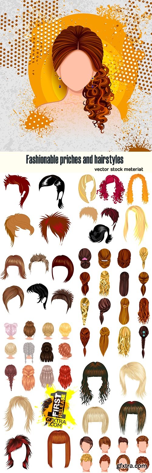 Fashionable priches and hairstyles