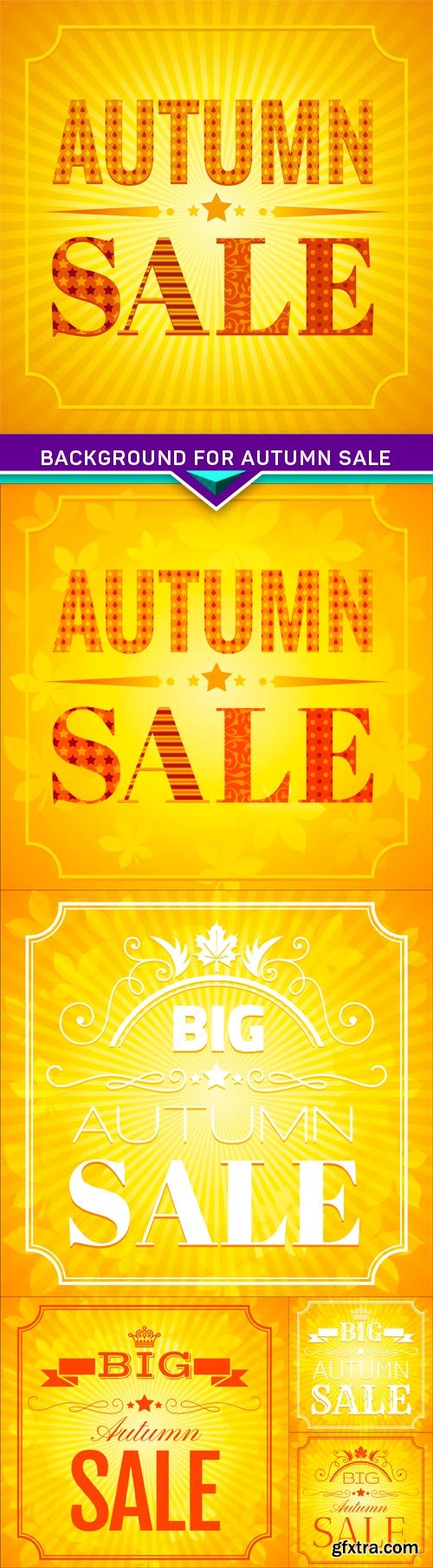 Background for autumn sale 6X EPS