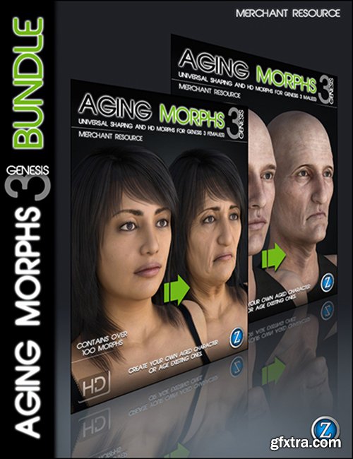 Aging Morphs 3 for Genesis 3 Bundle