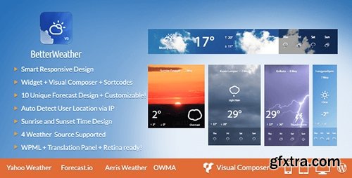 CodeCanyon - Better Weather v3.1 - WordPress and Visual Composer Widget - 7724257