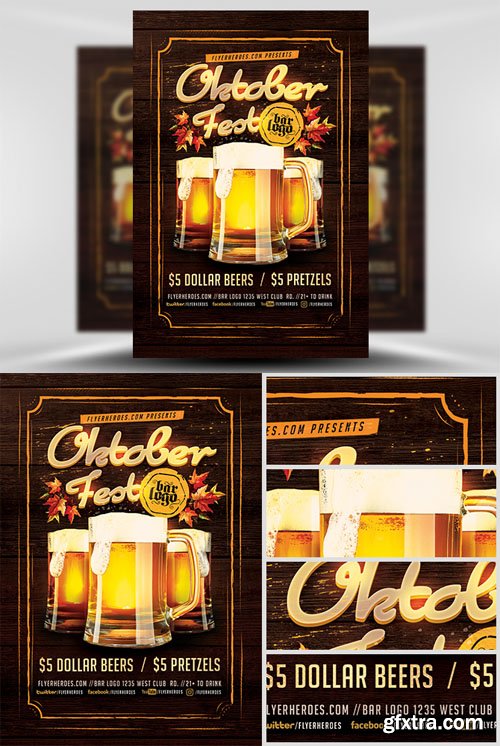 Oktoberfest Flyer Template 4