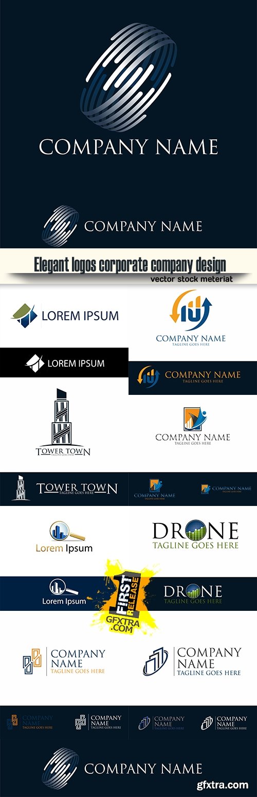 Elegant logos corporate company design