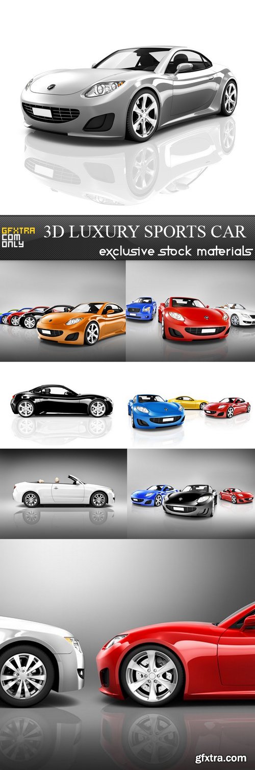 3D Luxury Sports Car - 8 UHQ JPEG