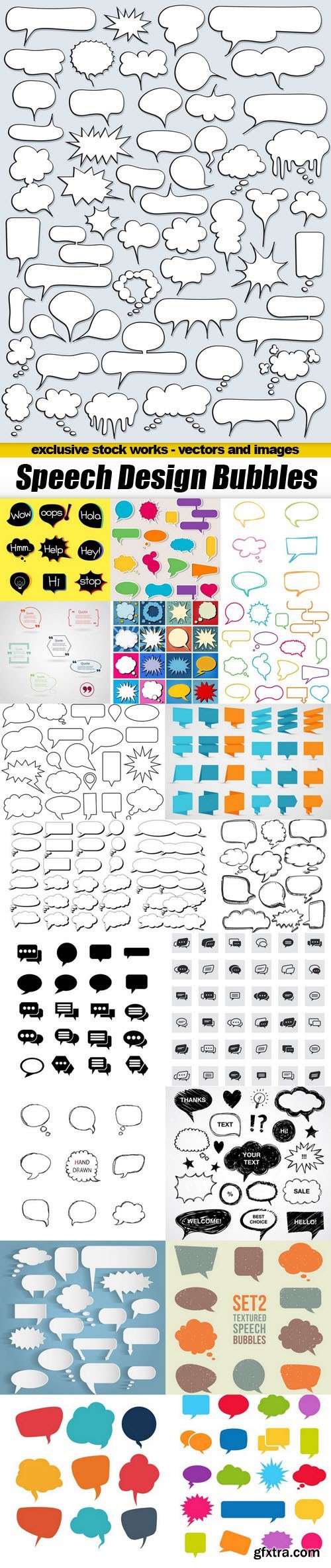 Speech Design Bubbles - 19xEPS