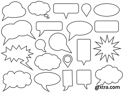 Speech Design Bubbles - 19xEPS