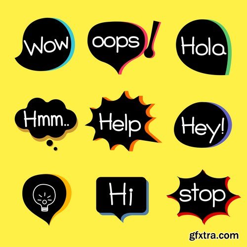 Speech Design Bubbles - 19xEPS