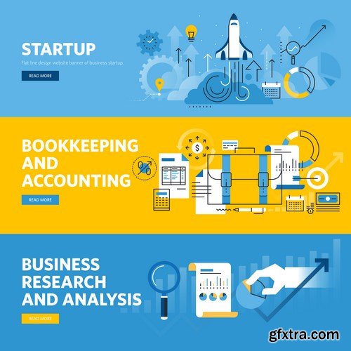 Flat Business Concept 11 - 39xEPS