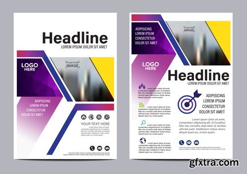 Corporate Templates of Brochures 14 - 25xEPS