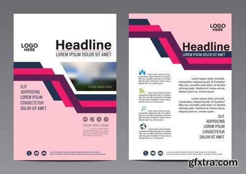 Corporate Templates of Brochures 14 - 25xEPS