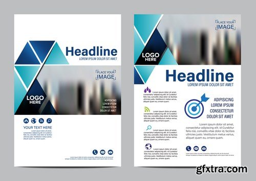 Corporate Templates of Brochures 14 - 25xEPS