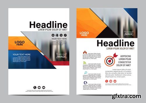 Corporate Templates of Brochures 14 - 25xEPS