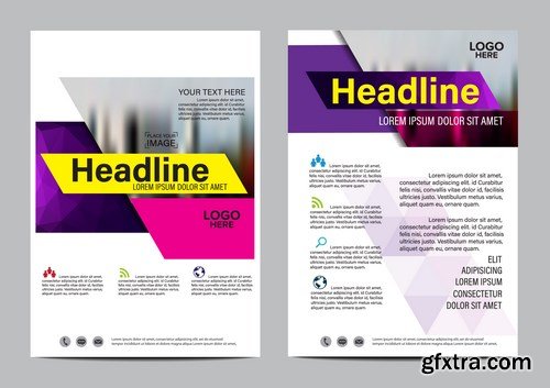 Corporate Templates of Brochures 14 - 25xEPS