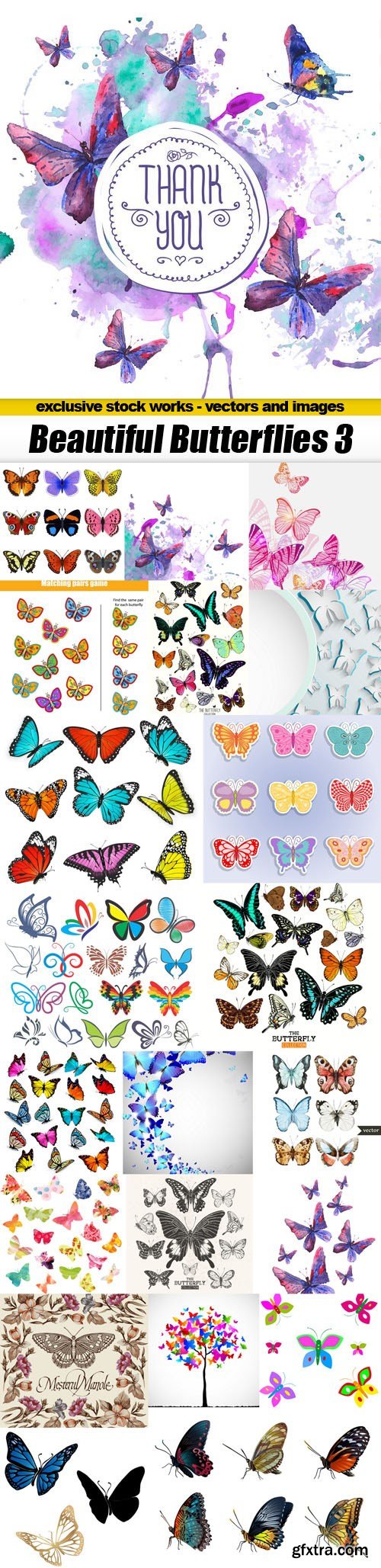 Beautiful Butterflies 3 - 22xEPS