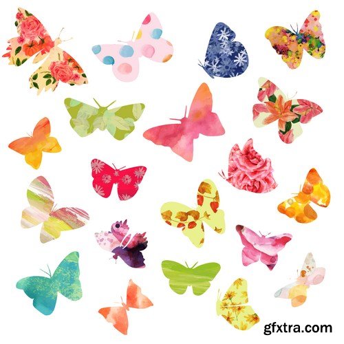 Beautiful Butterflies 3 - 22xEPS