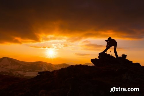 Collection silhouette photographer videographer nature photojournalist camera 25 HQ Jpeg