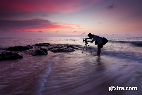 Collection silhouette photographer videographer nature photojournalist camera 25 HQ Jpeg