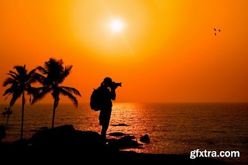 Collection silhouette photographer videographer nature photojournalist camera 25 HQ Jpeg