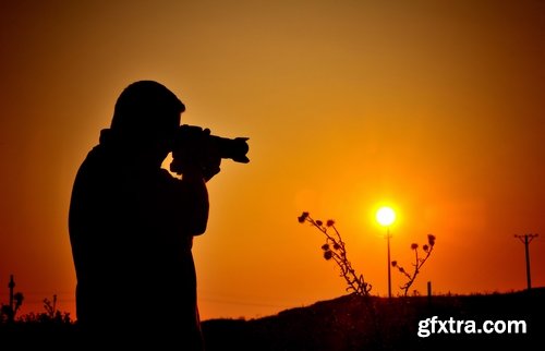 Collection silhouette photographer videographer nature photojournalist camera 25 HQ Jpeg