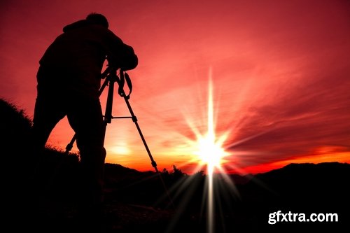 Collection silhouette photographer videographer nature photojournalist camera 25 HQ Jpeg