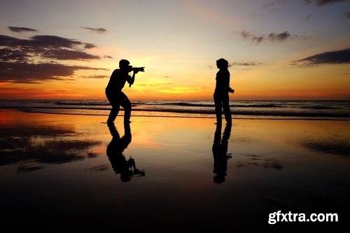 Collection silhouette photographer videographer nature photojournalist camera 25 HQ Jpeg