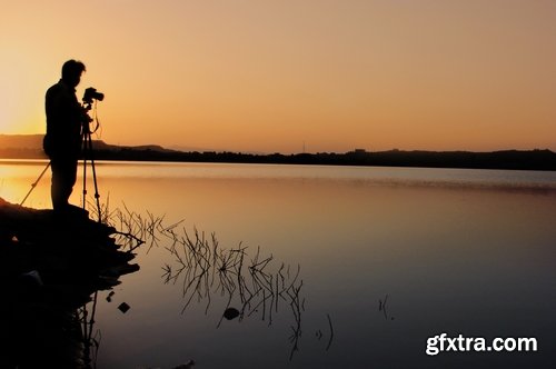 Collection silhouette photographer videographer nature photojournalist camera 25 HQ Jpeg