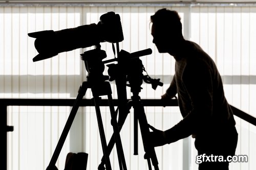 Collection silhouette photographer videographer nature photojournalist camera 25 HQ Jpeg