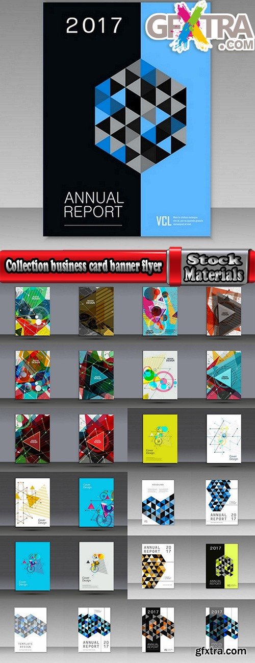 Collection gift certificate business card banner flyer calling card poster 5-25 EPS