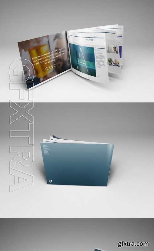 A4 Landscape Brochure Mockups