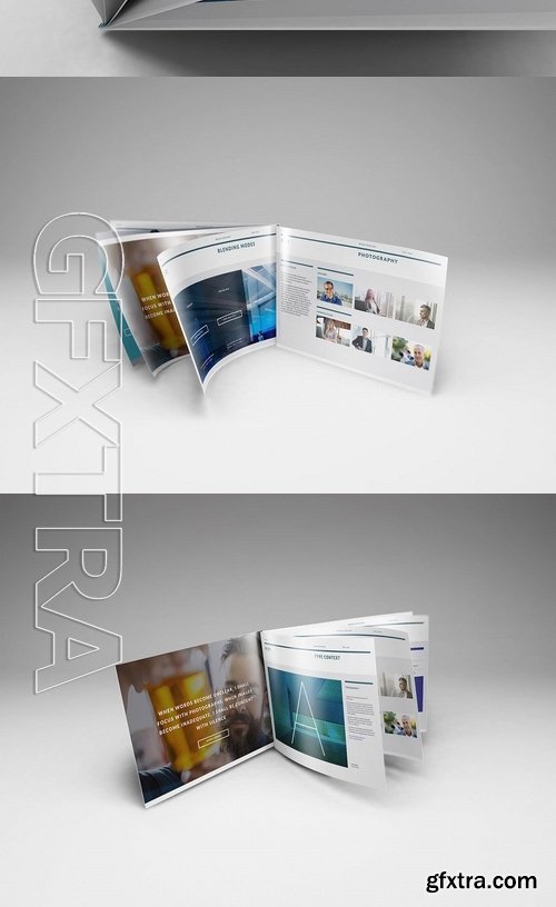 A4 Landscape Brochure Mockups