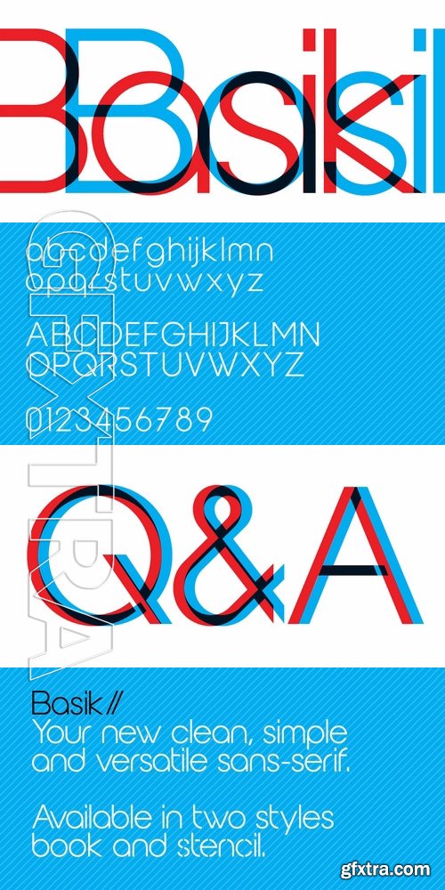 Basik - Both fonts: $41.00