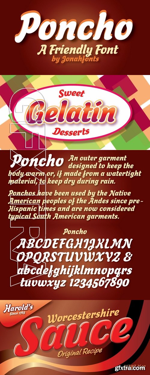 Poncho - 1 font: $39.00