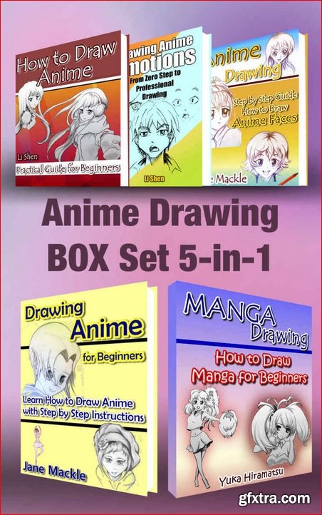 Anime Drawing BOX set 5-in-1