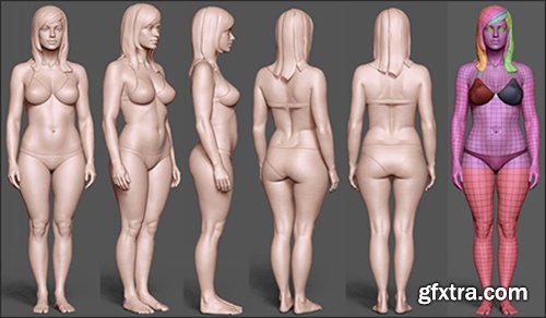 Gumroad Female BaseMesh Reprojected By Kamikaze 88