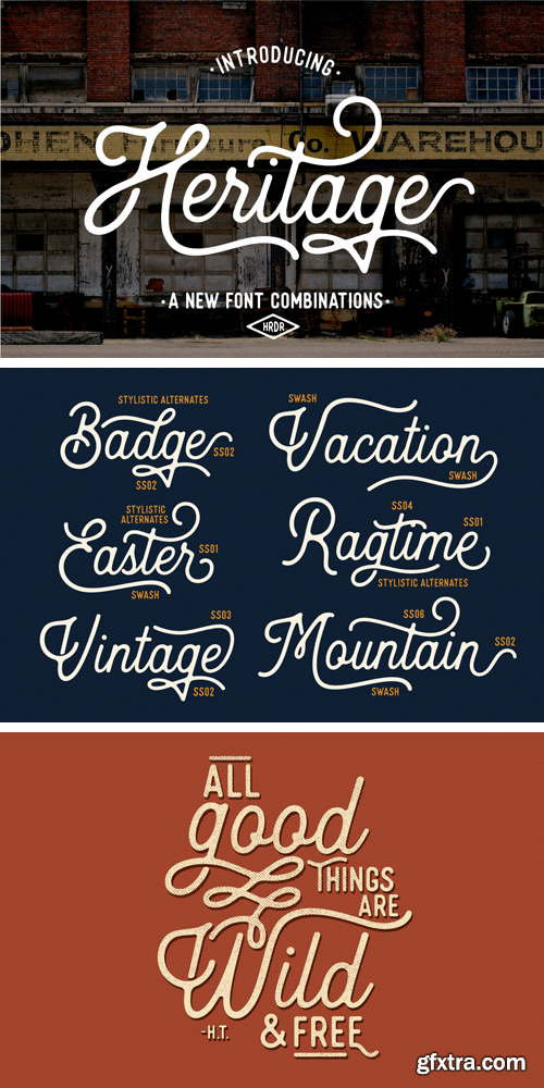 CM 908638 - Heritage Font Combinations