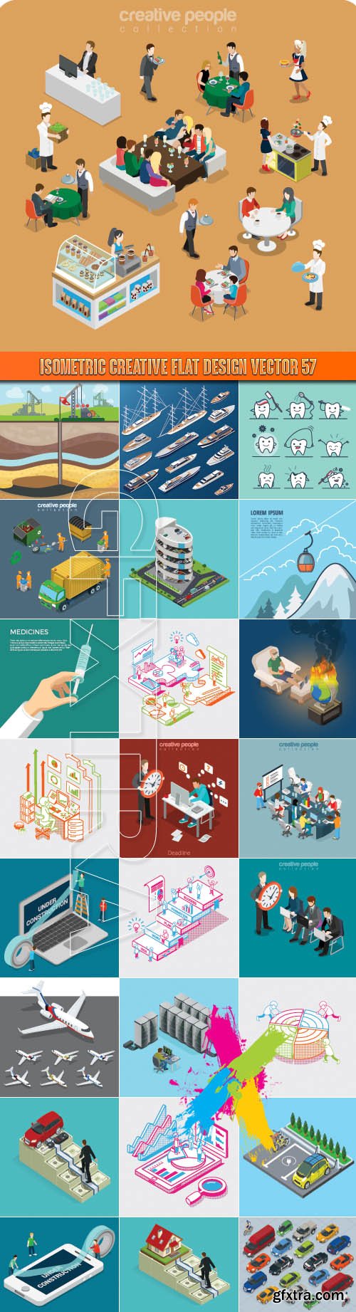 Isometric creative flat design vector 57